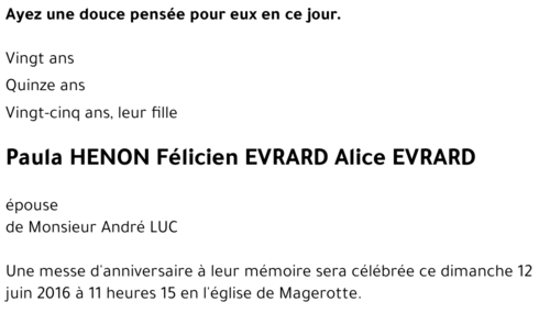 Paula - Felicien - Alice HENON - EVRARD