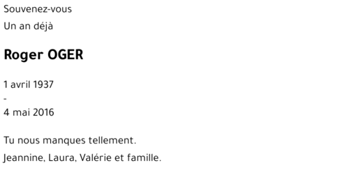 Roger OGER