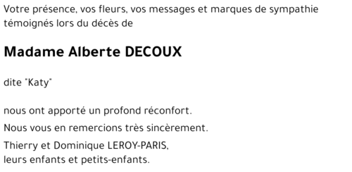 Alberte DECOUX