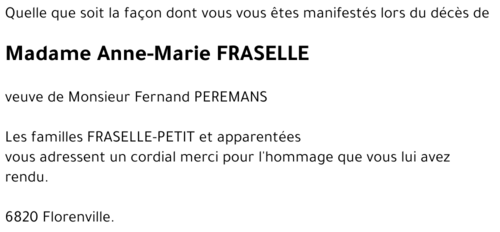 Anne-Marie FRASELLE