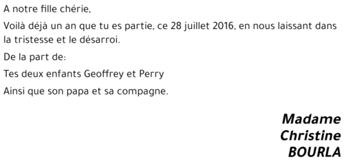 Christine BOURLA