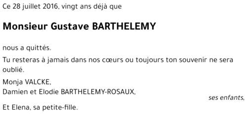 Gustave BARTHELEMY