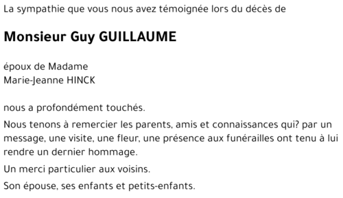 Guy GUILLAUME