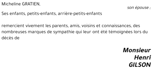 Henri GILSON