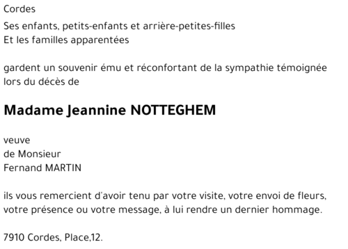Jeannine NOTTEGHEM