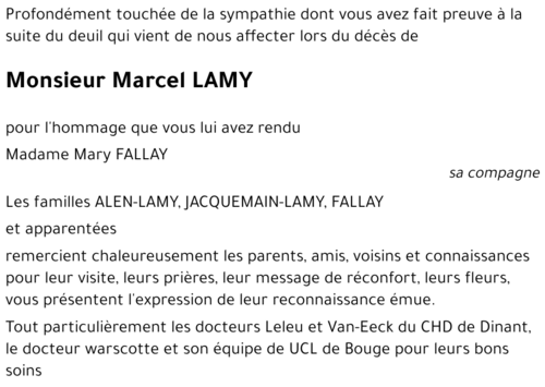 Marcel LAMY