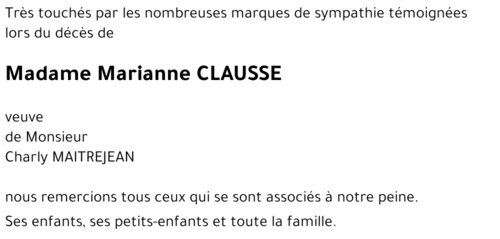 Marianne CLAUSSE 