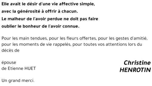 Marie-Christine HENROTIN