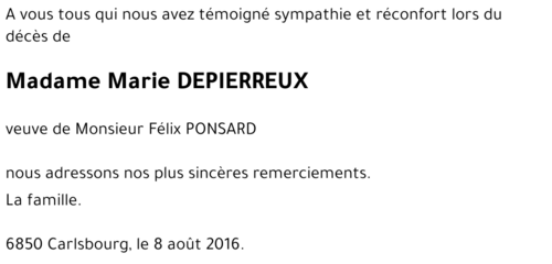 Marie DEPIERREUX