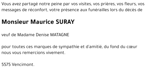 Maurice SURAY