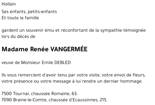Renée VANGERMEE