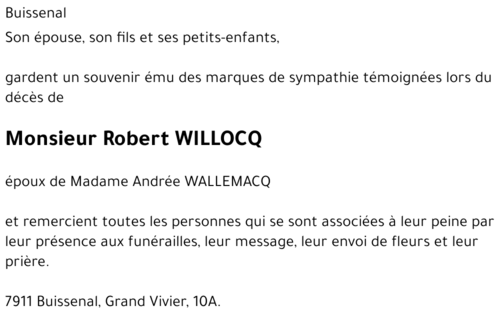 Robert WILLOCQ