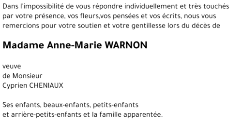 Anne-Marie WARNON