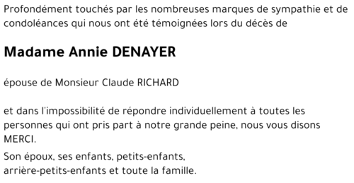 Annie DENAYER
