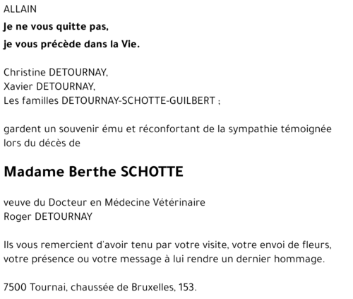 Berthe SCHOTTE