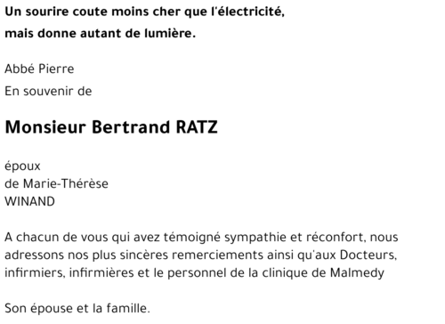 Bertrand RATZ