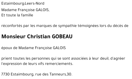 Christian GOBEAU