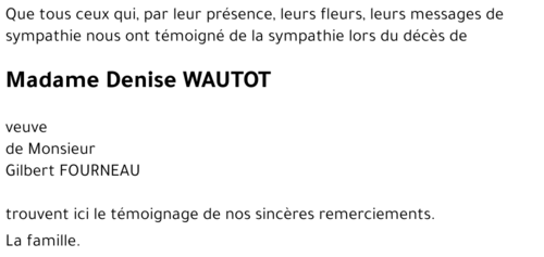 Denise WAUTOT