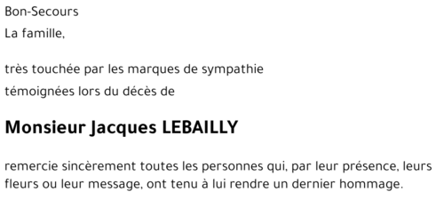 Jacques LEBAILLY