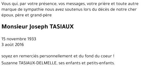 Joseph TASIAUX