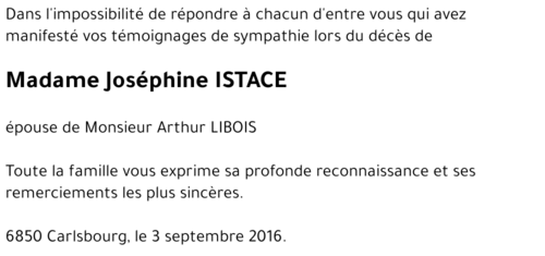 Joséphine ISTACE