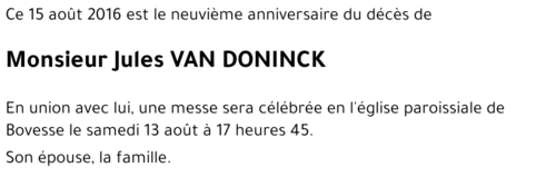 Jules VAN DONINCK