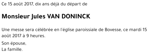Jules VAN DONINCK