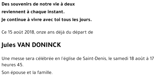 Jules VAN DONINCK