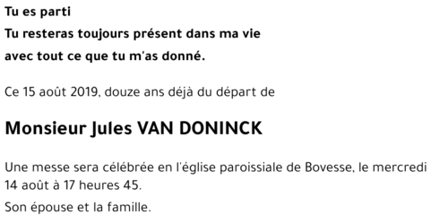 Jules VAN DONINCK