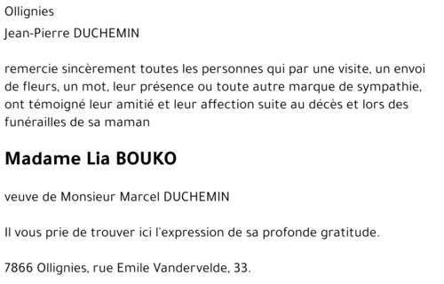 Lia BOUKO