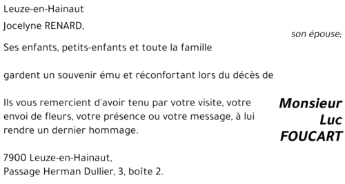 Luc FOUCART