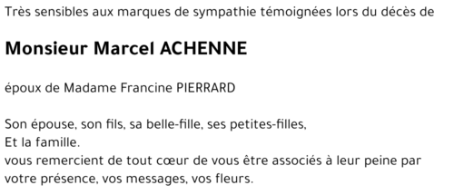 Marcel ACHENNE