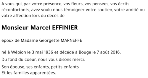 Marcel EFFINIER