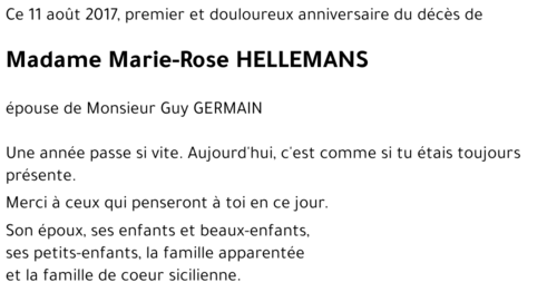 Marie-rose HELLEMANS