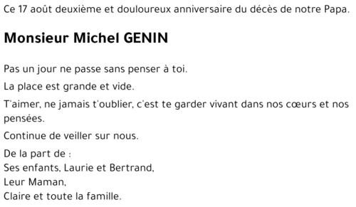 Michel GENIN