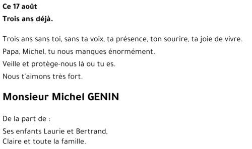Michel GENIN