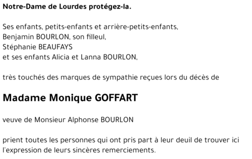 Monique GOFFART