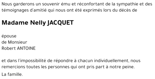 Nelly JACQUET
