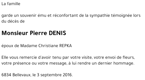 Pierre DENIS