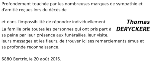 Thomas DERYCKERE