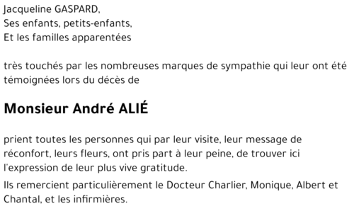 André ALIÉ
