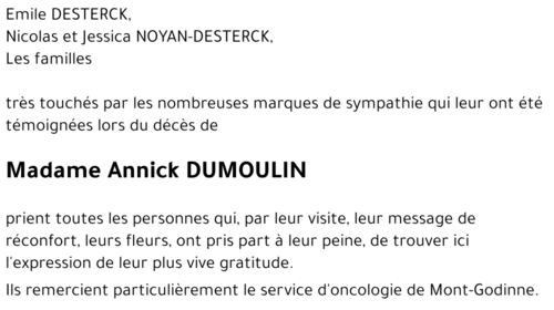 Annick DUMOULIN