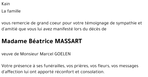 Béatrice MASSART
