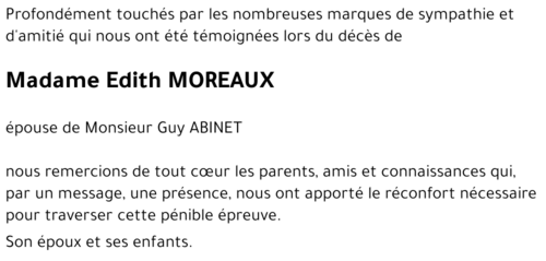 Edith MOREAUX 