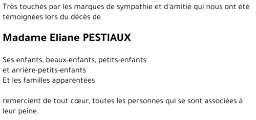 Eliane PESTIAUX