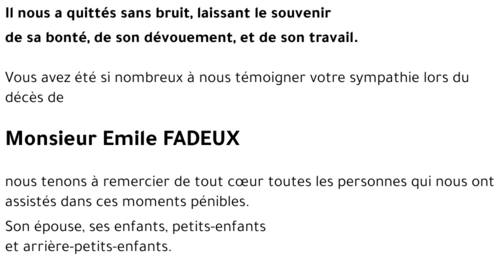 Emile FADEUX