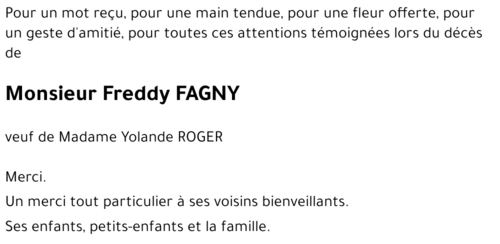 Freddy FAGNY 