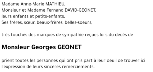Georges GEONET