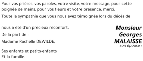 Georges MALAISSE