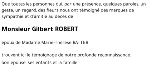 Gilbert ROBERT